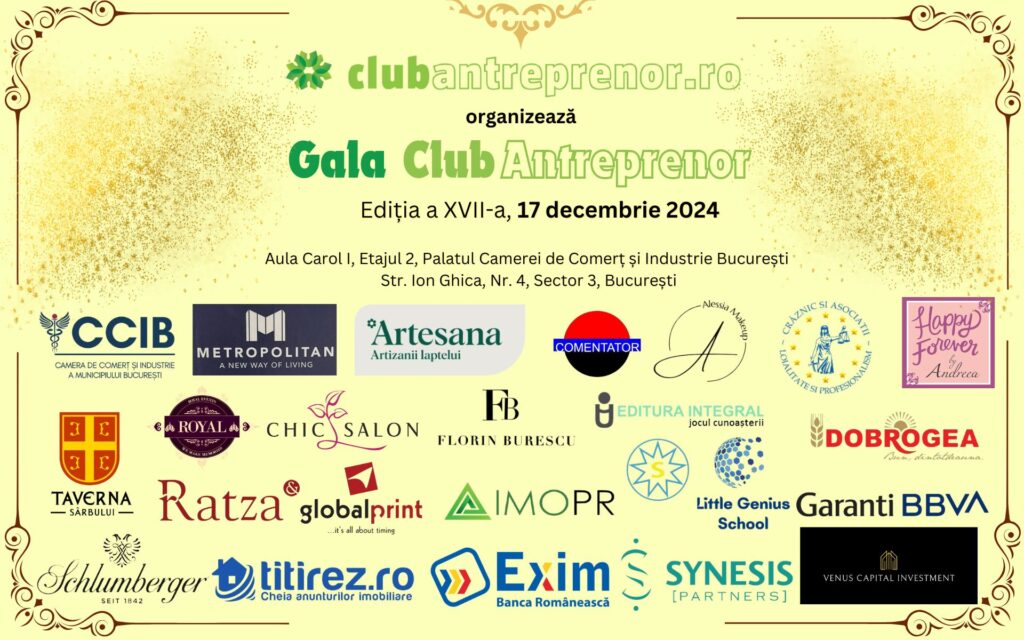 Gala Club Antreprenor 17 decembrie 2024