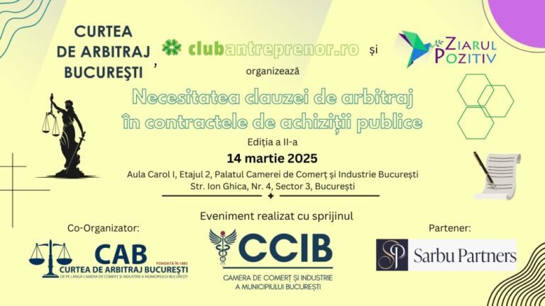 Necesitatea clauzei de arbitraj în contractele de achiziții publice 14 martie 2025